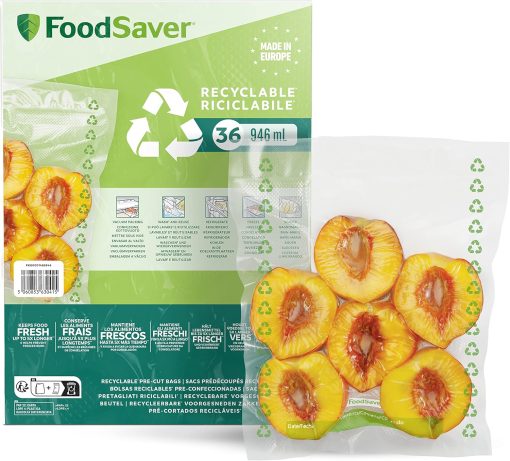 FoodSaver Machine Sous Vide avec compartiment de rangement pour rouleau et cutter, fonction marinade, inclus sacs de mise sous vide assortis et adaptateur intégré [FFS017X ] - Image 3