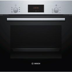 Bosch HBF133BR0 Série 2 - Four encastrable - 60 x 60 cm - Accessoire de nettoyage EcoClean Direct - Cuisson Air chaud 3D sur 3 niveaux en même temps - écran LED - Chauffage rapide - Sécurité enfant