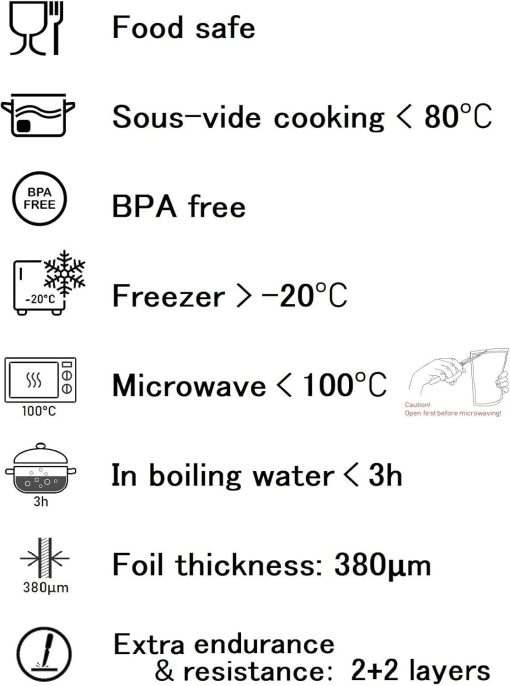 Maxxo VM ChamberLine 40 Professional Food Vacuum Sealer - Vacuum Chamber 72 L/min, Stainless Steel, Double Welding, Vacuum Sealer + 30 Bags Included - Image 62
