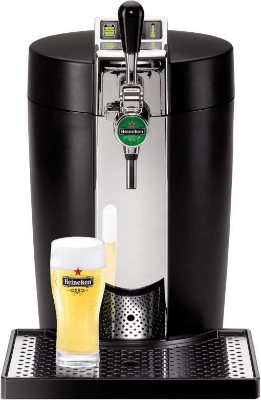 Krups Beertender Machine bière pression, F?ts de 5 L, Marques du groupe Heineken, Témoin lumineux, Température et mousse parfaites, Bière fra?che, Installation facile, Compact noire VB450E10 - Image 5