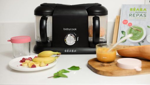 BéABA, Babycook Duo 4-in-1 Baby Food Processor Mixer, Fast Steaming 15 Minutes, Food Diversification, Small Baby Home Pots, XXL Capacity 2200 ml, Black - Image 17