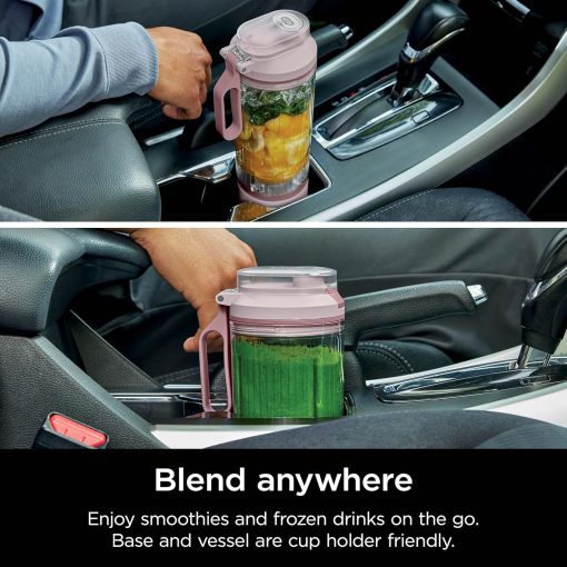 Ninja Blast Max, Portable Blender + Twist & Go, Personal Smoothie, Blend, Ice Crush, 3 Programs, Cordless, 22 oz removable Vessel, Dishwasher Safe, Leakproof, Navy, BC251NV - Image 56