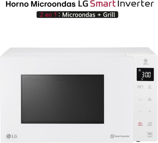 LG - Micro-ondes Grill Smart Inverter blanc - Image 3