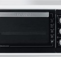 BRANDT FC215MB - Mini four - 21L - Multifonction - 5 positions de cuisson - Porte double vitre - Cavité anti-adhésive - Accessoires : lèchefrites, grille, pince pour récupérer les plats - 1380W - Noir