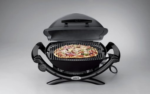 Weber Q1400 Barbecue électrique, surface de cuisson 43 x 32 cm, nomade, grille en fonte émaillée divisée en 2 parties, couvercle et cuve en fonte d'aluminium - Gris foncé (52020053) - Image 17