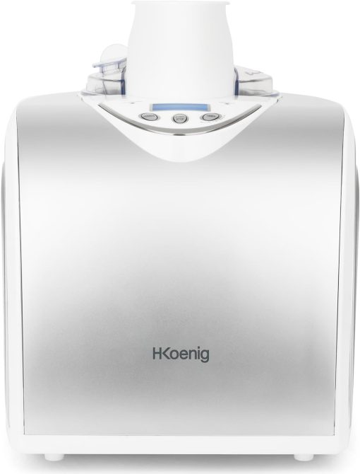 H.Koenig Professional Ice Cream Maker HF320, Electric Ice Maker 2L, 180 W, Refrigerant & Cold Maintenance - Sorbet and Ice Cream - Image 2