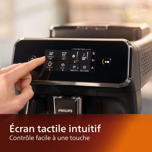 Philips Series 2200 Espresso Machine - Coffee Bean - LatteGo Milk Frother, 3 Coffee Specialties, Intuitive Touch Screen, Glossy Black (EP2231/40) - Image 16