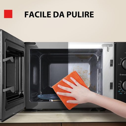 Toshiba Micro-Ondes 3-en-1 23L MW2-AG23PF(BK), Micro-ondes sur Pied avec Fonction Grill & Combi, Grill 900W/1000W, Fonction ECO, Plateau Tournant avec Mémoire de Position, Noir - Image 10