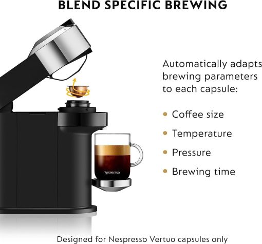 Nespresso Vertuo Next Coffee and Espresso Machine by De'Longhi with Milk Frother, 8 ounces, Dark Grey - Image 38