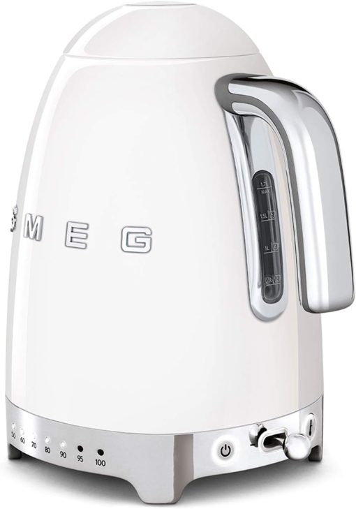 Smeg, KLF04WHEU Variable Temperature Kettle 1.7 L, Multiple Temperatures, Washable Anti-Limescale Filter, Automatic Safety Shutdown, Water Level Indicator, Cable Range, 2400 W, White - Image 13