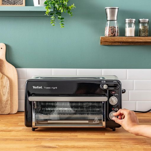 Tefal 2-in-1 Toaster & Mini Oven, Stainless Steel, Long Toaster Slot with Lid, 6 Levels of Browning, Grill Temperature up to 210°C, Toast N Grill TL600810 - Image 6