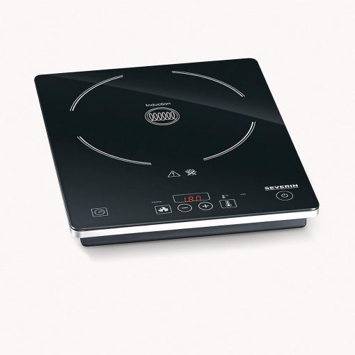 SEVERIN Mini-Four à chaleur tournante 42 L avec pierre à pizza et tournebroche, Four posable 1 800 W design élégant, électrique avec minuteur 120 min, Noir/Inox, TO 2058 - Image 21