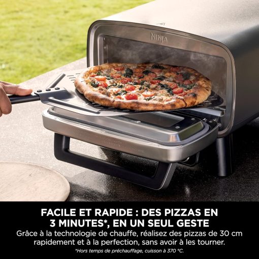 Ninja Woodfire 8-in-1 Electric Outdoor Pizza Oven, Rotisserie & Smoker BBQ with Grate, Pro-Heat Plate, Pizza Stone, Wood Pellets and Shovel, 6 Settings, Dark Orange OO101EU - Image 17