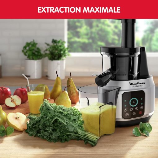 Moulinex Juice & Clean ZU420E10 Fruit and Vegetable Juice Extractor, Vitamin Juice, Press, 150 W, 42 to 83 RPM, Fresh Fruit Juice, Jam, Grout, Sorbet, Automatic Cleaning - Image 18