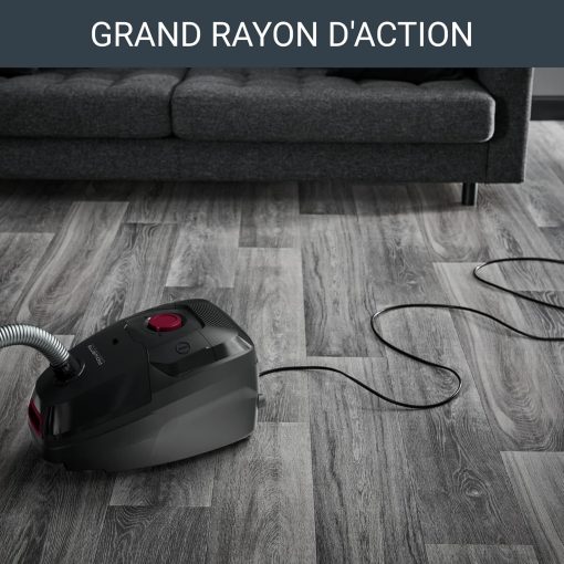 Rowenta Green Force Max Silence Vacuum Cleaner with Bag, 900 W Max, High Filtration, Quiet, Eco-Responsible, Made in France, Black/Aluminium RO6136EA - Image 23