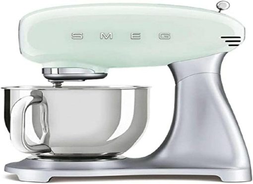 Smeg, Robot Patissier SMF02BLEU, 10 Niveaux de Vitesse, Fonction Mise en Marche Progressive, Bol 4,8 L, Verrouillage Moteur de Sécurité, Batteur Plat, Crochet et Couvercle Fournis, 800W, Noir - Image 19
