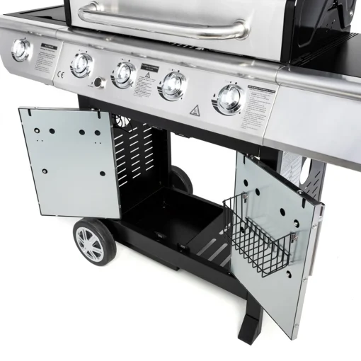 Barbecue au gaz BRISBANE - 4 br?leurs 14kW + réchaud Somagic - Image 6