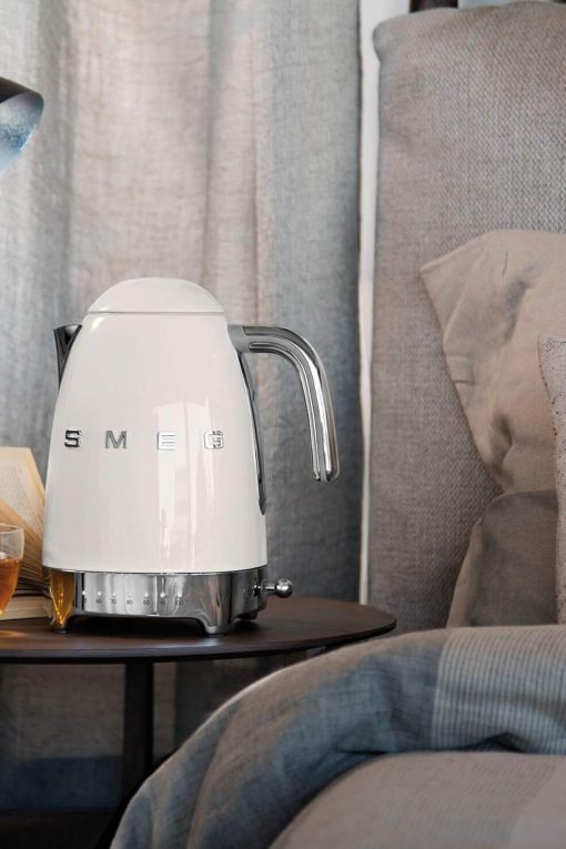 Smeg, KLF04WHEU Variable Temperature Kettle 1.7 L, Multiple Temperatures, Washable Anti-Limescale Filter, Automatic Safety Shutdown, Water Level Indicator, Cable Range, 2400 W, White - Image 8