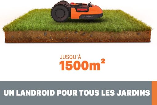 WORX LANDROID Vision WR206E.1, Robot Tondeuse sans Fil périphérique 600 m2 Surf.Max 700 m2, Installation en 30 Min, Caméra 4K + IA Adaptative, évite Tous Les Obstacles, Coupe des Bordures, Multizone - Image 82