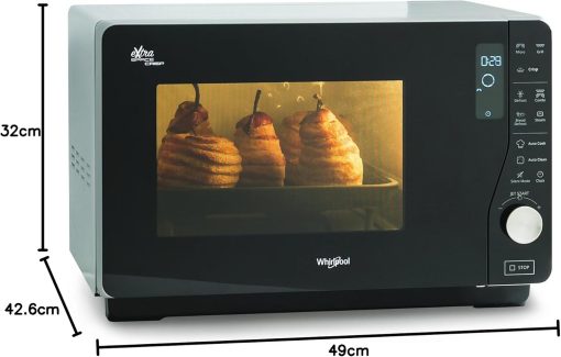 Whirlpool MWF 427 SL Countertop Microwave (Countertop, Combination microwave, 25 L, 800 W, Buttons, Touch, Black, Silver) - Image 12