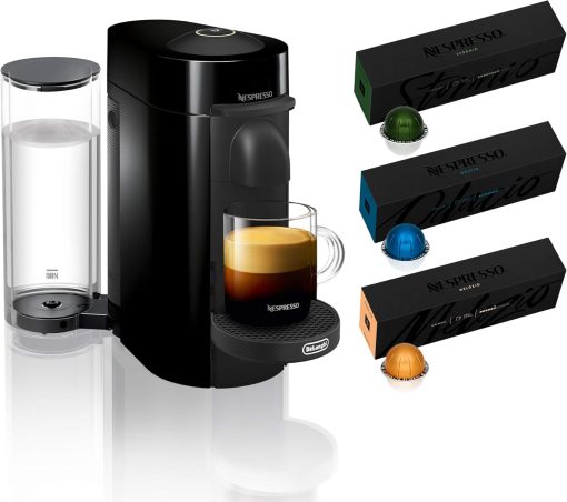 Nespresso Vertuo Plus Coffee and Espresso Maker By De'Longhi, Ink Black - Image 46