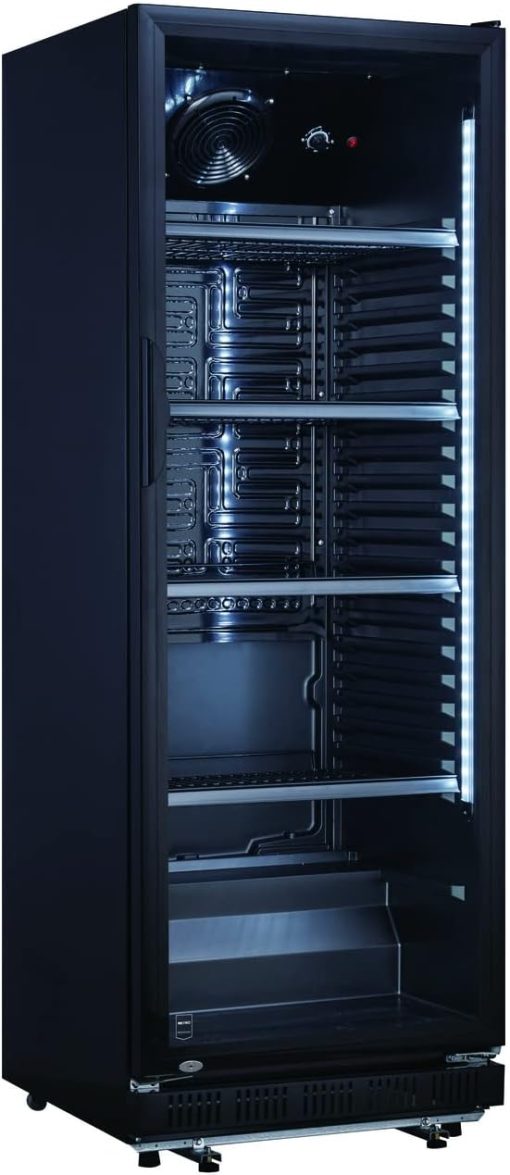 METRO Professional Réfrigérateur à Boissons GSC2360B, Acier/Verre, 62 x 63.6 x 175.3 cm, 347 L, avec Serrure, Noir - Image 5
