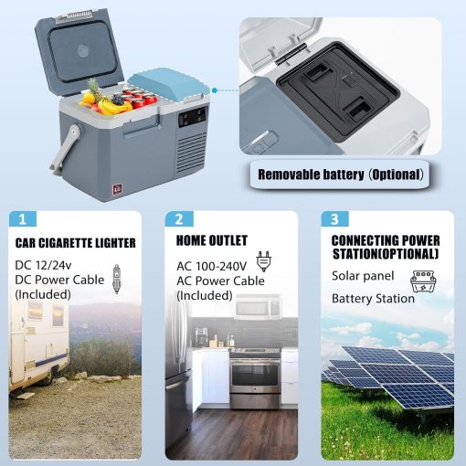 Alpicool LGMP8 8L Glaciere Portable Réfrigérateur Voiture Camping Congélateur 12/24V Mini Frigo pour Maison, Bureau ou Pique-Nique en Plein Air/ -20 à 20℃(Batterie Non Incluse) - Image 29