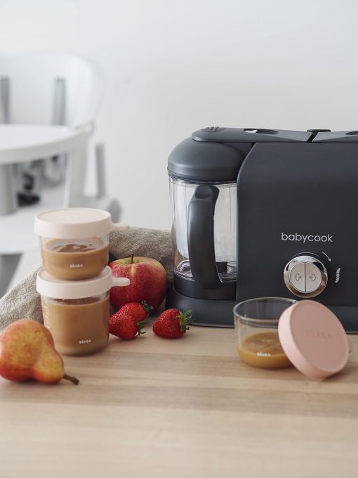 BéABA, Babycook Duo 4-in-1 Baby Food Processor Mixer, Fast Steaming 15 Minutes, Food Diversification, Small Baby Home Pots, XXL Capacity 2200 ml, Black - Image 29
