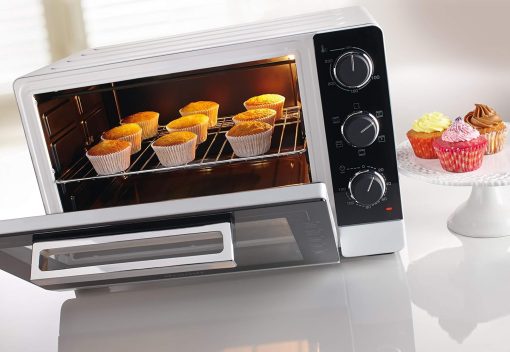 BRANDT FC215MB - Mini four - 21L - Multifonction - 5 positions de cuisson - Porte double vitre - Cavité anti-adhésive - Accessoires : lèchefrites, grille, pince pour récupérer les plats - 1380W - Noir - Image 11