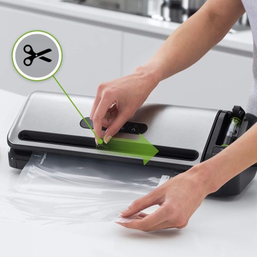 FoodSaver Machine Sous Vide avec compartiment de rangement pour rouleau et cutter, fonction marinade, inclus sacs de mise sous vide assortis et adaptateur intégré [FFS017X ] - Image 7