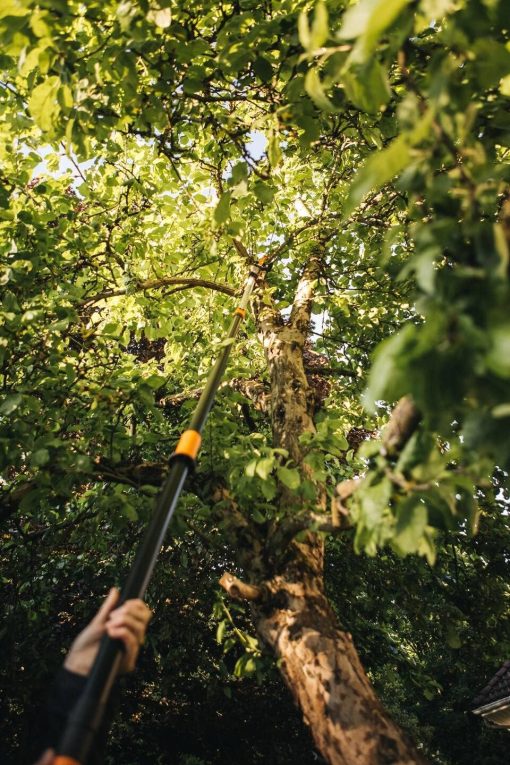 Fiskars Coupe-Branches Multifonctions Télescopique, pour Bois vert et Rameaux, Revêtement antiadhésif, Lame en acier/manche en aluminium, longueur 2,4 - 4 m, noir/orange, UPX86, 1023624 - Image 29