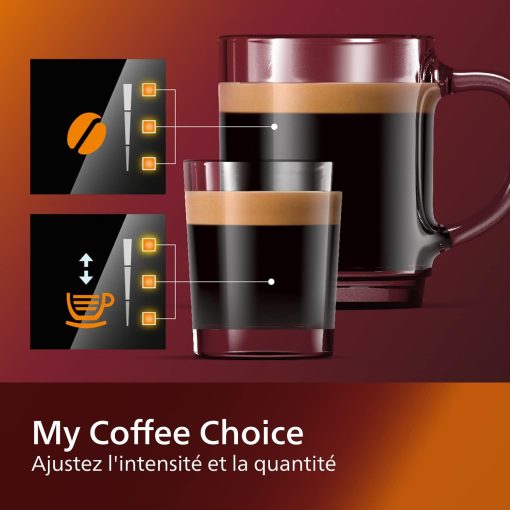 Philips Series 2200 Espresso Machine - Coffee Bean - LatteGo Milk Frother, 3 Coffee Specialties, Intuitive Touch Screen, Glossy Black (EP2231/40) - Image 17