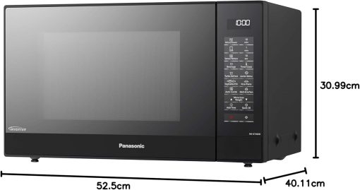 Panasonic NN-GT46KBSUG Microwave and Grill Oven with Turntable, 31 Liters, Stainless Steel, 1000 W, Grill 1100 W, 24 Auto Programs, LCD Display, Genius Sensor, Junior Menu, Black - Image 7