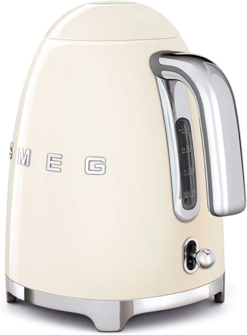 Smeg, Bouilloire électrique KLF03PGEU 1,7 L, Filtre Anticalcaire Lavable, Arrêt Automatique de Sécurité, Indicateur de Niveau d'Eau, Base Antidérapante, Range Cordon, Puissance 2400W, Vert d'Eau - Image 56