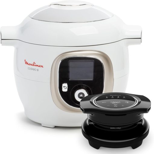 Moulinex, Cookeo Multicuiseur intelligent 6L, 150 recettes intégrées, Cuisson sans surveillance, Ecran intuitif, Guide de cuisson, Application MyMoulinex, 1600W, Blanc, 15 ans réparabilité - Image 2
