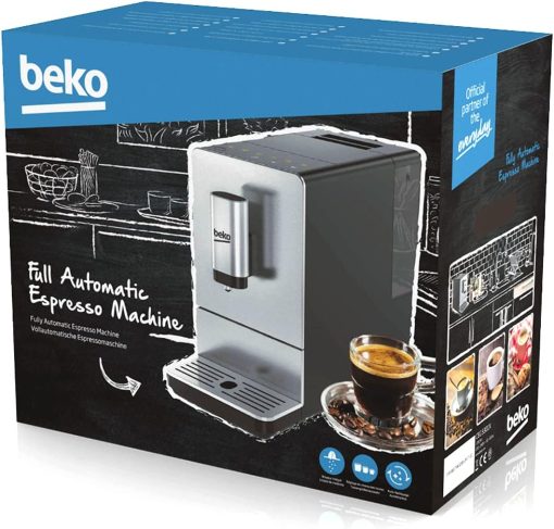 BEKO, Machine à café, expresso automatique, 1350 W / 19 bars, Capacité café : 125 g, Capacité eau : 1,4L, Système autonettoyant, 5 niveaux de broyage, Arrêt automatique, Fa?ade Inox Brossé - Image 9