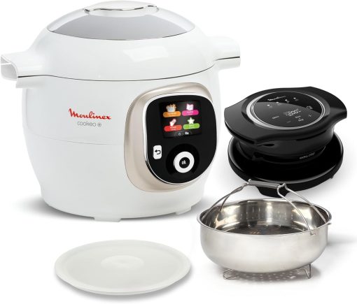 Moulinex, Cookeo Multicuiseur intelligent 6L, 150 recettes intégrées, Cuisson sans surveillance, Ecran intuitif, Guide de cuisson, Application MyMoulinex, 1600W, Blanc, 15 ans réparabilité - Image 42