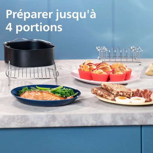 Philips Air Fryer 3000 Series Double Basket - Healthy, Fast and Versatile Cooking, 9 Litre Capacity, Touch Screen, Two Drawer Design (NA350/00) - Image 18