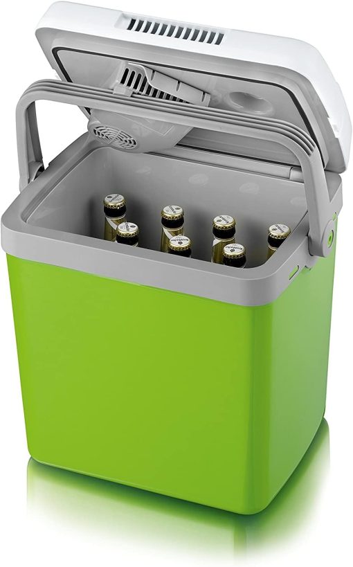 SEVERIN KB 2922 Electric Cooler (19 L) with Cooling and Keep Warm Function, Car Cooler with 2 Connections (Power Supply and Cigarette Lighter), Cool Box Green/Grey - Image 18