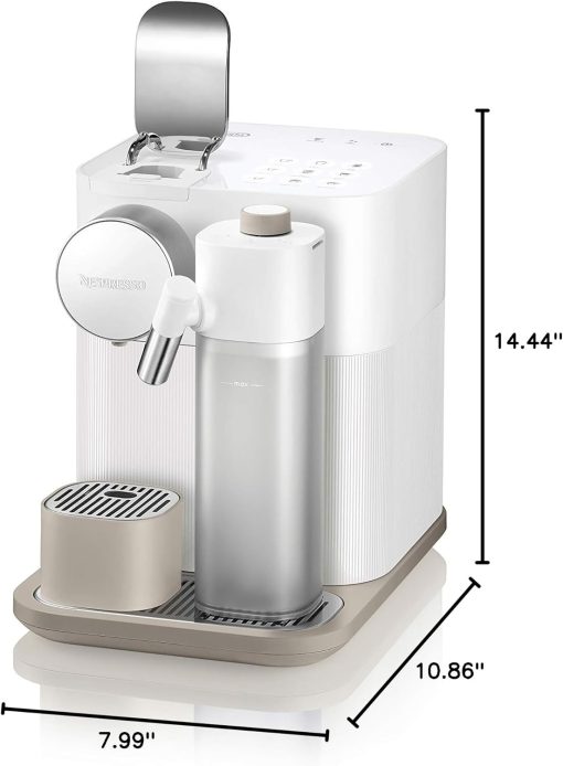 Nespresso Gran Lattissima Original Espresso Machine with Milk Frother by De'Longhi, Fresh White - Image 5