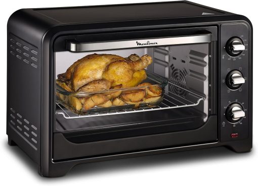 Moulinex Optimo OX484810 Convection Oven, 39 L, 6 Cooking Modes with Thermostat up to 240° and Timer Up to 120 Minutes, Reversible Baking Plate and Grills, Compact Design - Image 4