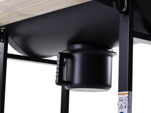 Barbecue charbon de bois "King" - 95 x 63 x 105 cm - Noir - Image 3