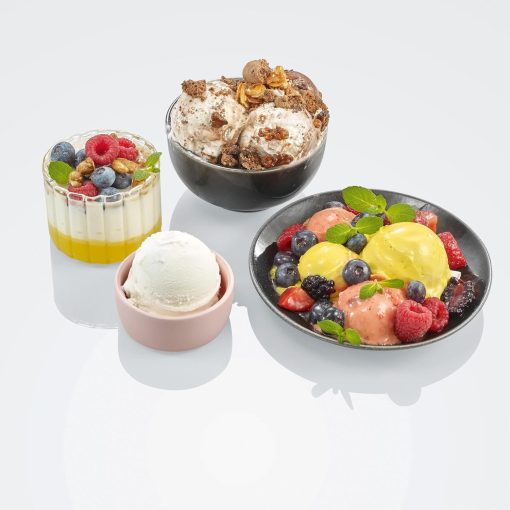 SEVERIN 2-in-1 Ice Cream Maker Compact 135 W, Electric Ice Cream Maker and Yogurt Maker with 1.2 L Capacity, Ice Maker with Recipe Book, Black, EZ 7407 - Image 8