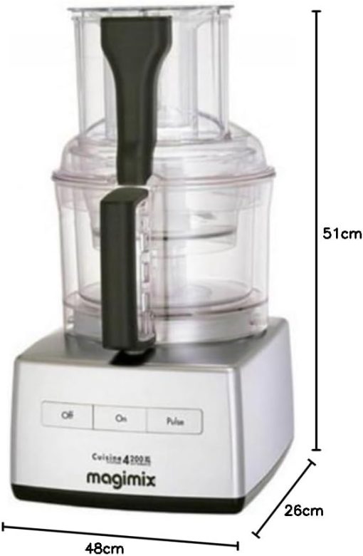 MAGIMIX Food Processor 18591F CS 5200 XL Matt Chrome - Image 4
