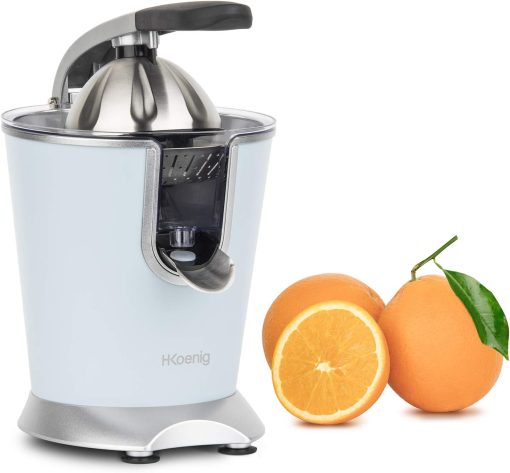H.Koenig AGR80 160W Professional Electric Citrus Juicer Stainless Steel Lever and Filter Drip Free BPA Free Dishwasher Safe Parts - Image 23
