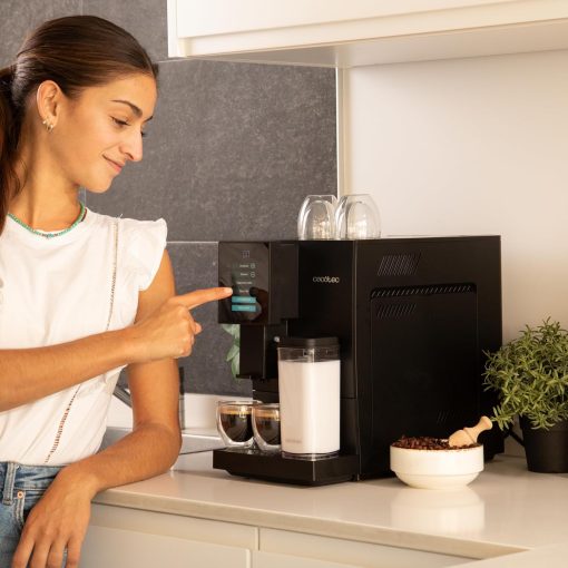 Cecotec Machine à Café Superautomatique Cremmaet Compactccino Black Rose, 19 bars, Réservoir à lait, Système Thermoblock, 5 niveaux de mouture, Réservoir à café 150g - Image 38