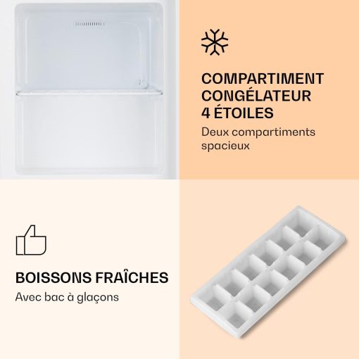 Klarstein Mini Congelateur Armoire, Petit Congélateur pour la Chambre et la Maison, Mini congélateur 33L, Congelateur Petite Taille avec Etagère, Econome en Energie, Appareil à gla?ons et Grattoir - Image 5