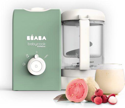 BéABA, Babycook Solo, Robot Bébé 4 en 1 Mixeur-Cuiseur, Cuisson Vapeur, Diversification alimentaire, Petits pots bébé maison, Noir - Image 9