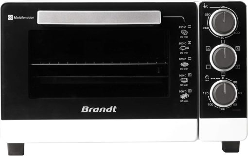 BRANDT FC215MB - Mini four - 21L - Multifonction - 5 positions de cuisson - Porte double vitre - Cavité anti-adhésive - Accessoires : lèchefrites, grille, pince pour récupérer les plats - 1380W - Noir - Image 6
