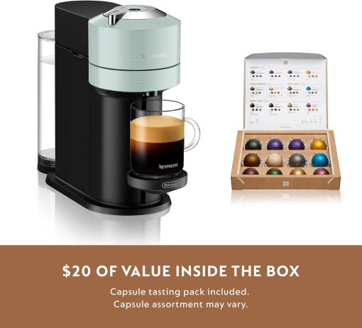 Nespresso Vertuo Next Coffee and Espresso Machine by De'Longhi with Milk Frother, 8 ounces, Dark Grey - Image 63
